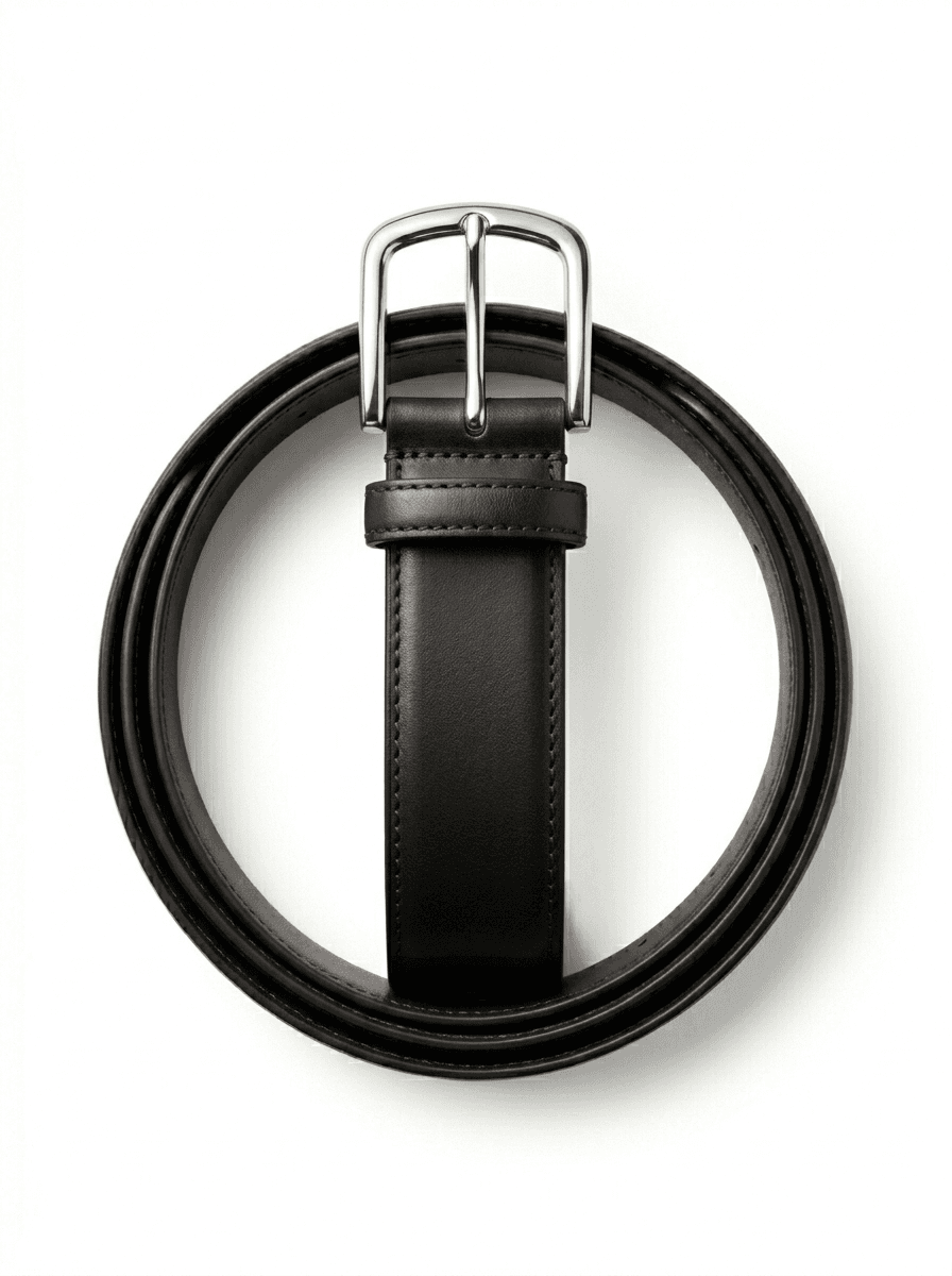 Slim Leather Dress Belt