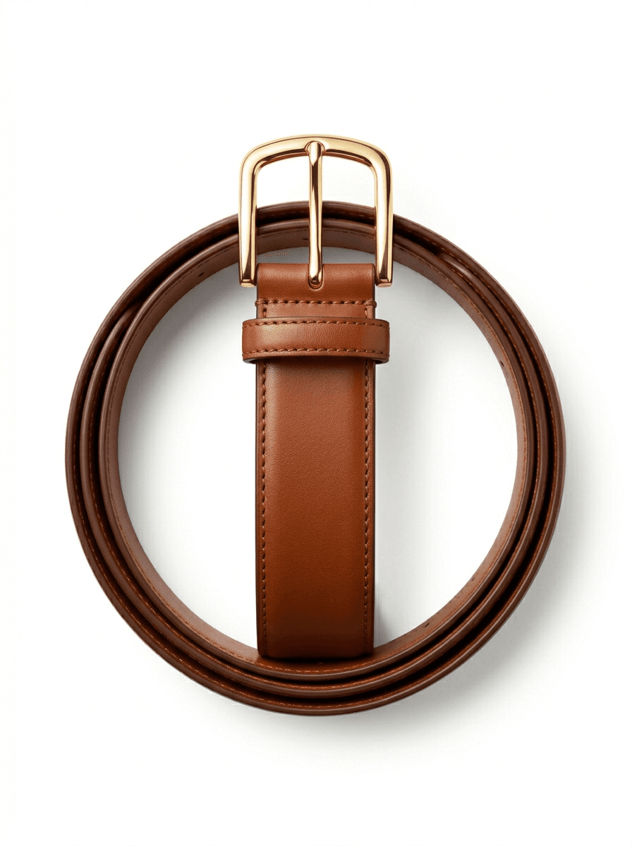 Slim Leather Dress Belt