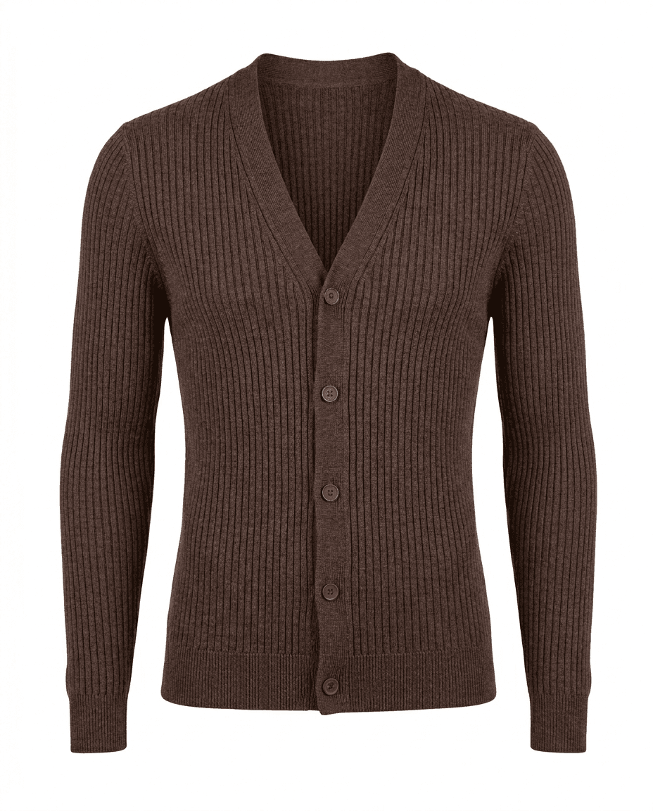 Ribbed Merino Cardigan