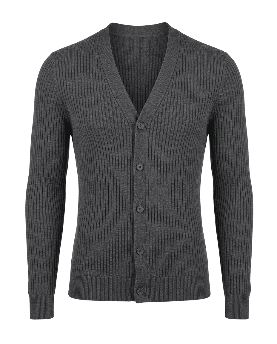 Ribbed Merino Cardigan