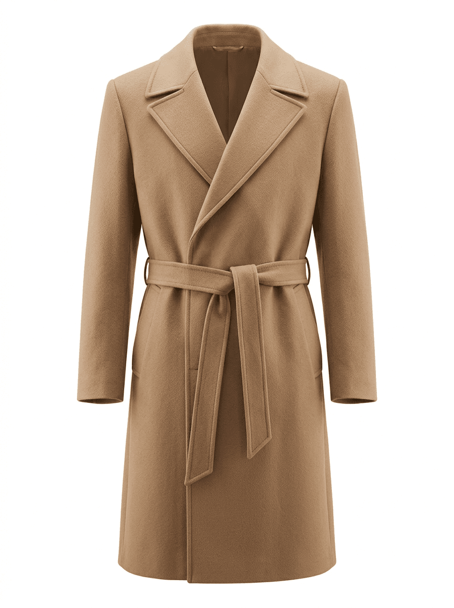 Double-Breasted Wool Overcoat