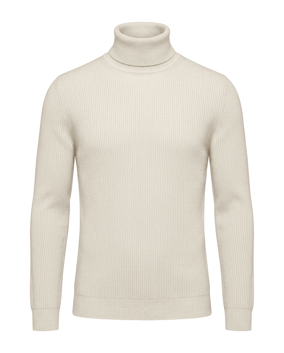 Ribbed Turtleneck Sweater