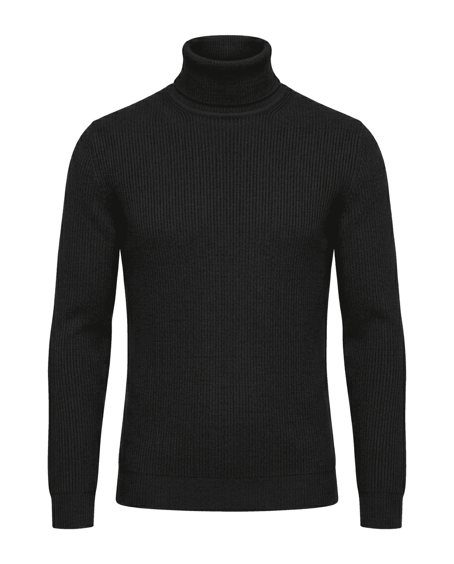 Ribbed Turtleneck Sweater