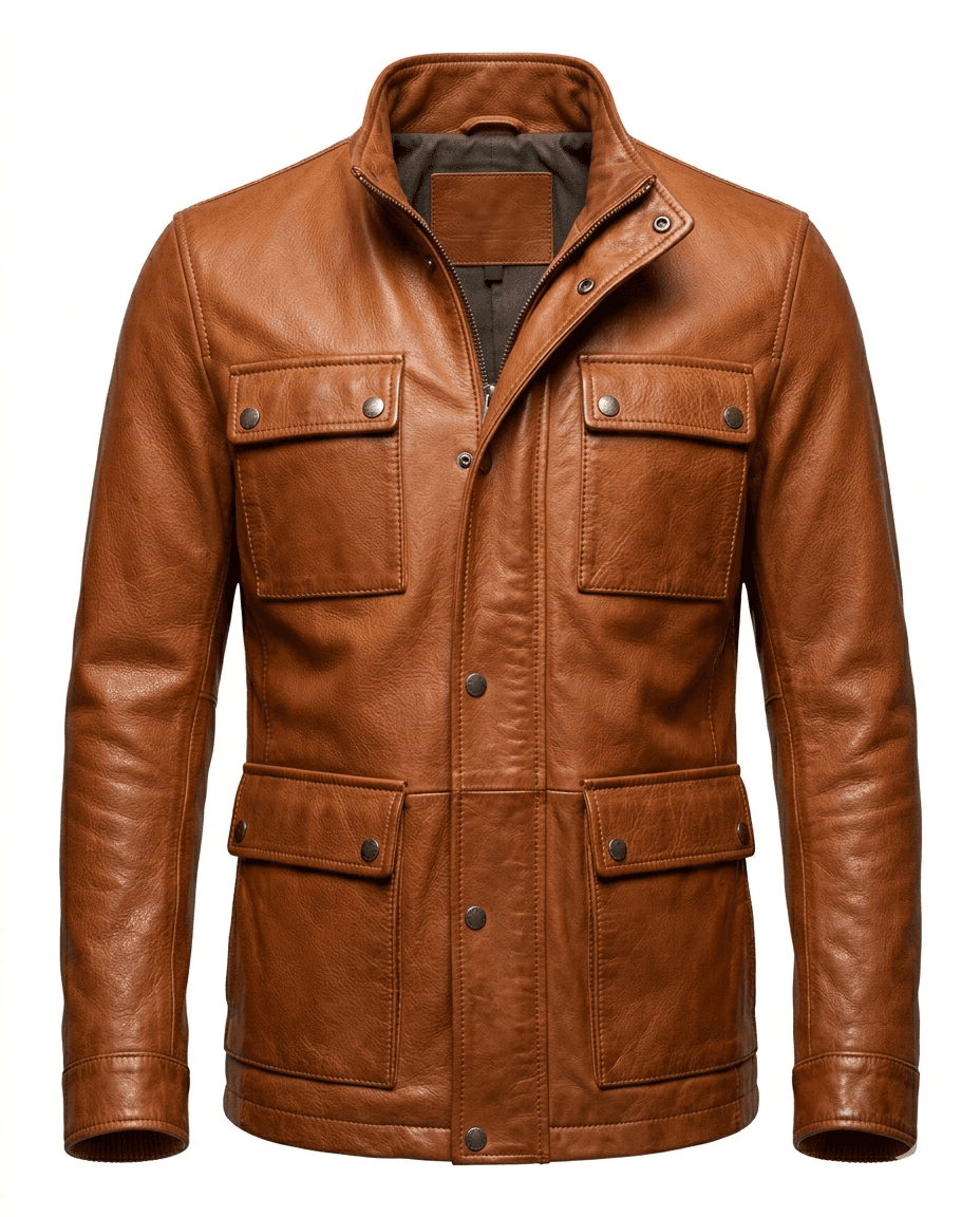 Leather Field Jacket