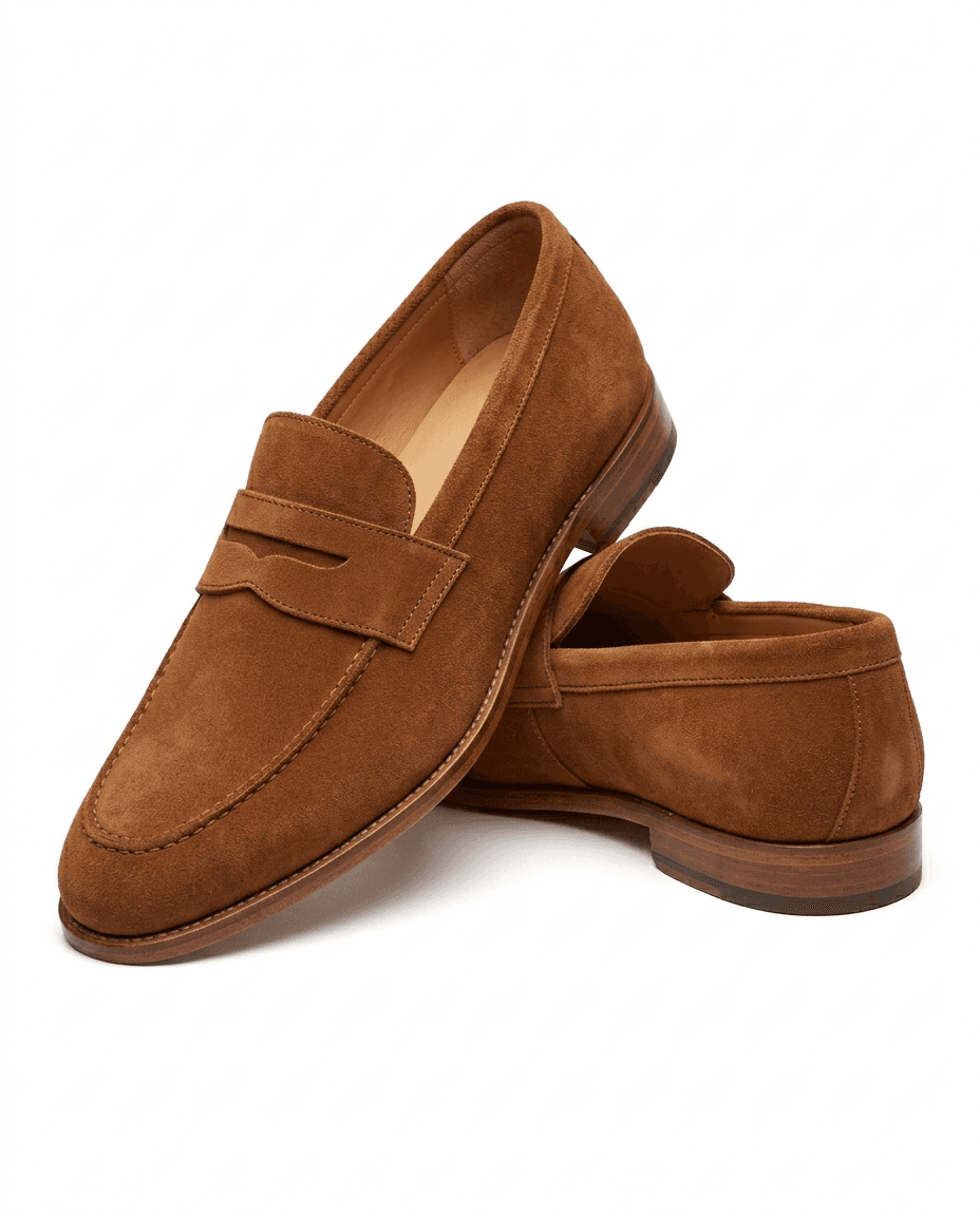 Suede Penny Loafers