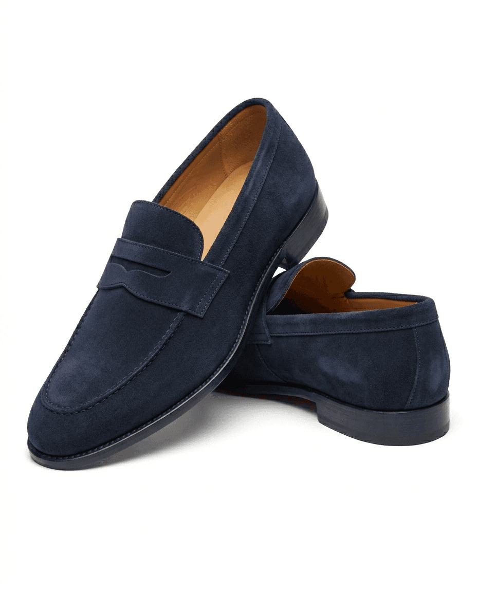 Suede Penny Loafers
